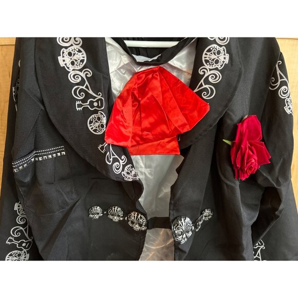 Adult Mens Day Of The Dead Costume XL By Spooktacular Creations  Mock Shirt Jack - Picture 5 of 13